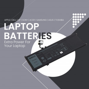 Image of a laptop battery with brands listed above.