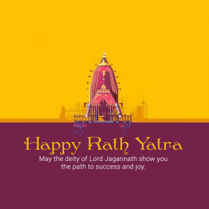 Illustration of the Jagannath Temple chariot during Rath Yatra festival