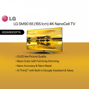 LG SM90 65 inch 4K NanoCell TV product shot