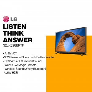 LG 32 inch Smart TV with AI ThinQ and built-in woofer