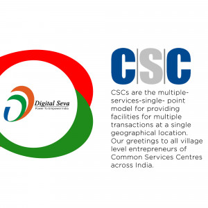 Digital Seva CSC Logo Social Media Post For LinkedIn