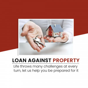 Hands holding keys and a miniature house, representing a loan against property.