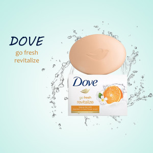 Dove Go Fresh Revitalize soap bar with orange blossom and aloe vera extract