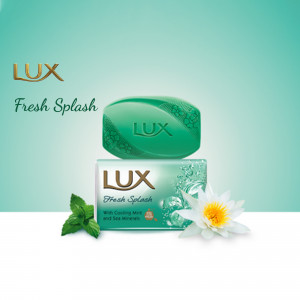 Lux Fresh Splash soap bar with mint and flower
