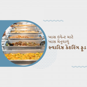 A variety of Indian dishes served in a buffet style catering setup.