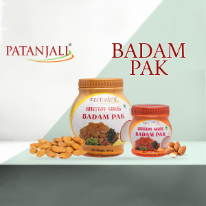 Patanjali Badam Pak product shot with almonds
