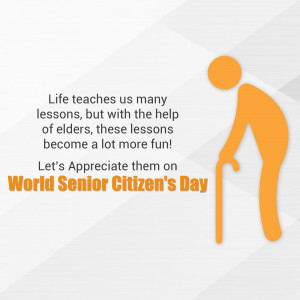 World Senior Citizen's Day - Appreciation Flyer For X