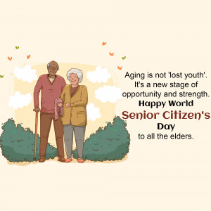Happy Senior Citizen's Day Social Media Post For Google Business Profile