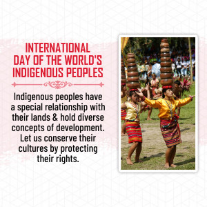 Image depicting indigenous people in traditional attire performing a balancing act with pots on their heads.