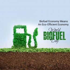 Gas pump shaped like a tree representing biofuel and sustainability