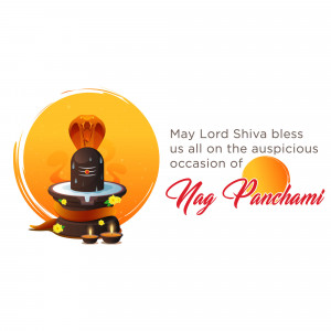 Shiva Lingam with Nag Panchami greeting