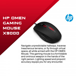 HP OMEN X9000 Gaming Mouse - Black