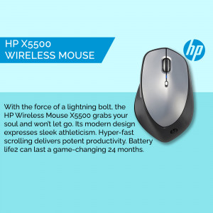 HP X5500 Wireless Mouse - Product Image