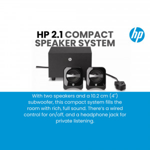 HP 2.1 Compact Speaker System with Subwoofer