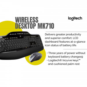 Logitech MK710 Wireless Keyboard and Mouse Combo