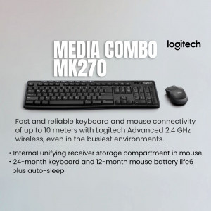 Logitech MK270 wireless keyboard and mouse combo