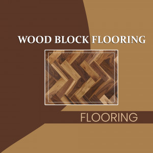 Image of wood block flooring with a herringbone pattern.