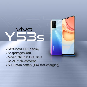 Vivo Y53s smartphone with specifications