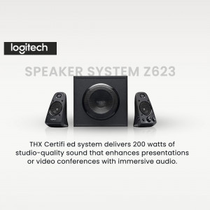 Logitech Z623 Speaker System - Black