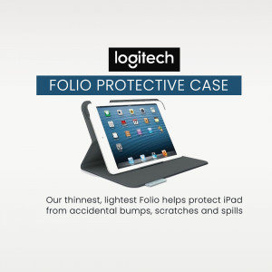 Logitech Folio Protective Case displayed on a white background