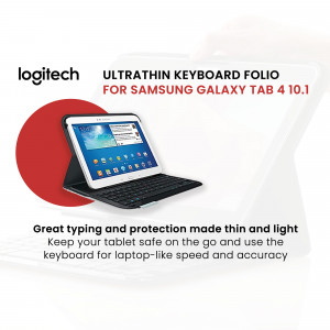 Logitech Ultrathin Keyboard Folio with Samsung Galaxy Tab 4 10.1