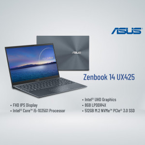 ASUS Zenbook 14 UX425 laptop with specifications