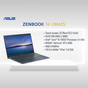ASUS Zenbook 14 UM425 laptop with specifications