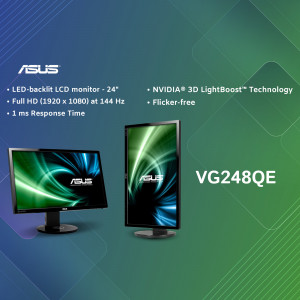 ASUS VG248QE 24-inch Full HD 144Hz Gaming Monitor