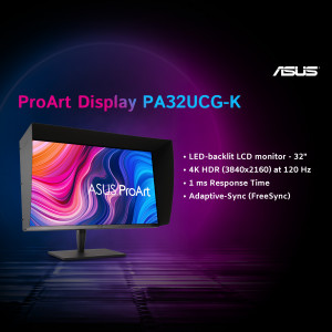 ASUS ProArt PA32UCG-K 32-inch 4K HDR Monitor