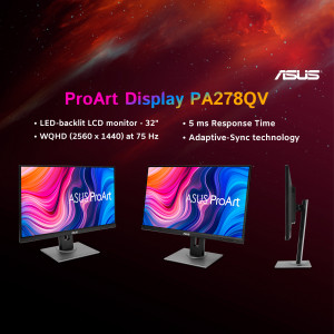 ASUS ProArt PA278QV 32-inch WQHD Monitor