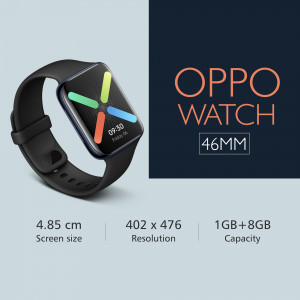OPPO Watch 46mm Smartwatch with Black Band
