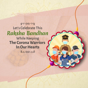 Raksha Bandhan greeting with frontline workers
