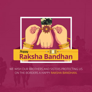 Illustration of hands tying a Rakhi, celebrating Raksha Bandhan.