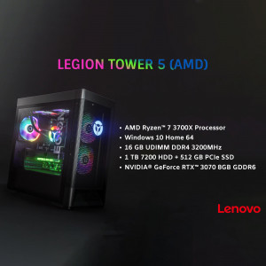 Lenovo Legion Tower 5 AMD Gaming Desktop Computer