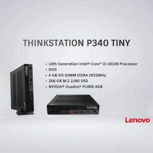 Lenovo ThinkStation P340 Tiny desktop computer with specifications