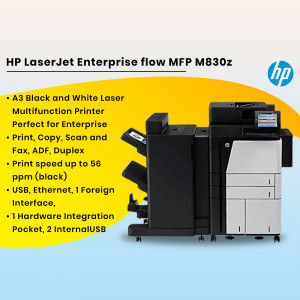 HP LaserJet Enterprise flow MFP M830z printer