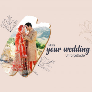 Bride and groom in traditional Indian wedding attire