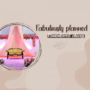 Elegant wedding stage with pink and gold decorations