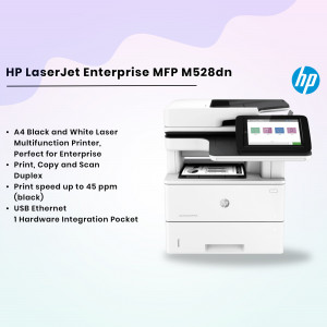HP LaserJet Enterprise MFP M528dn - A4 Black and White Laser Multifunction Printer