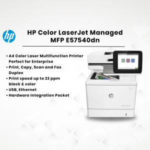 HP Color LaserJet Managed MFP E57540dn - A4 Color Laser Multifunction Printer