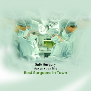 Surgical team in operating room