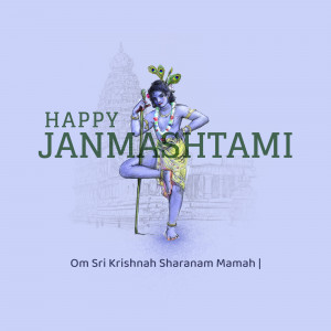 Lord Krishna Janmashtami celebration image
