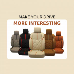 Variety of car seat covers in different colors