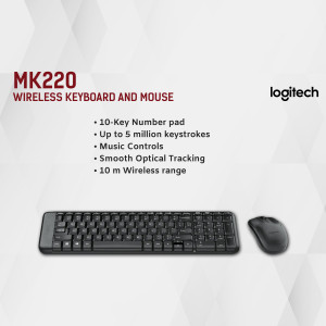 Logitech MK220 Wireless Keyboard and Mouse Combo