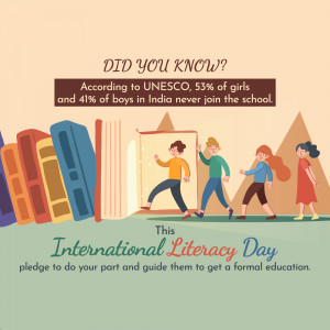 Abstract image with text and geometric shapes