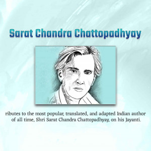 Portrait of Sarat Chandra Chattopadhyay