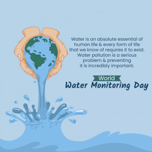 Hands holding a globe with water flowing from it, symbolizing water conservation and the importance of water.