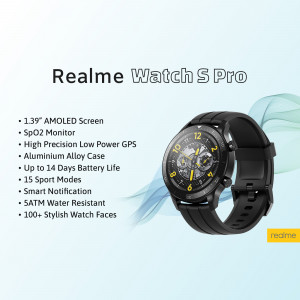 Realme Watch S Pro smartwatch with key features listed