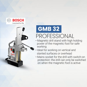Bosch GMB 32 Professional magnetic drill stand with high holding power