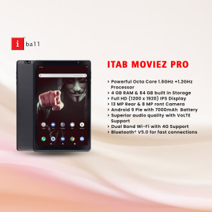 iBall ITAB Moviez Pro tablet with specifications